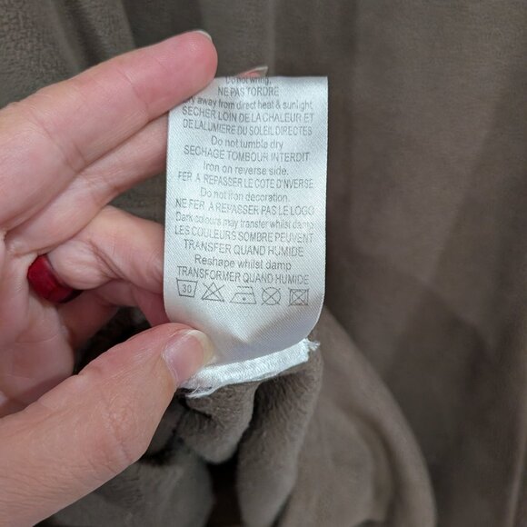 Bench Fleece Trench Jacket Beige Tan Brown Size Large - Picture 4 of 6